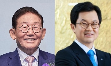 이종호 명예회장(왼쪽), 이경하 회장