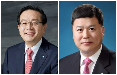 ▲손태승 우리금융 회장(왼쪽), 권광석 우리은행장 내정자.