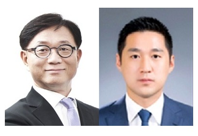 ▲동화약품 박기환 대표(왼), 오너 4세 윤인호 전무