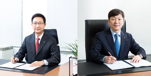 ▲조용일 현대해상 대표(왼쪽)와 이성재 현대해상 대표