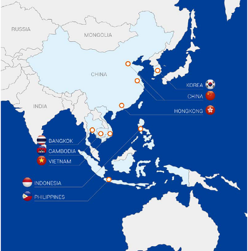 ▲ 유안타금융지주 글로벌 네트워크