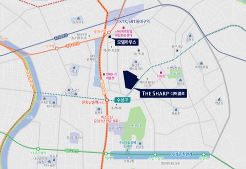 더샵 디어엘로 광역위치도