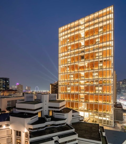 삼성물산이 시공한 싱가포르 주법원 청사(State Courts) 현장