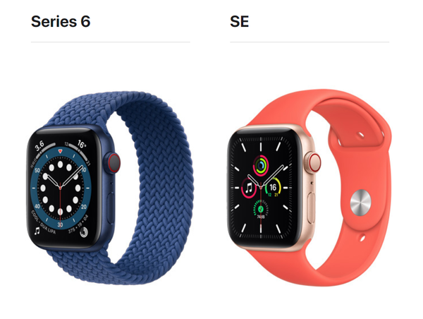 ▲애플워치 6, SE