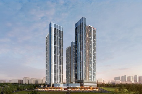 힐스테이트 고덕 스카이시티 투시도