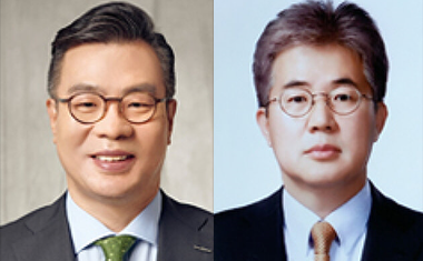 ▲(왼쪽부터) 정일문 한국투자증권 대표이사, 이영창 신한금융투자 대표이사