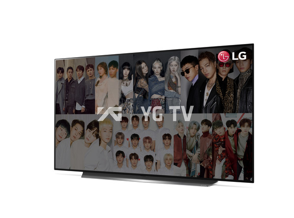 ▲LG 올레드 TV(모델명: CX)에 한류 콘텐츠 채널을 띄운 모습.
