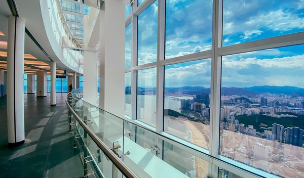 ▲부산엑스더스카이 전망대 뷰