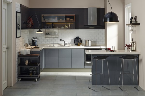 ▲한샘 유로 그레이 부엌