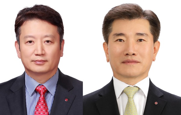 손지웅 사장(왼쪽), 김종현 LG에너지솔루션 CEO 내정자
