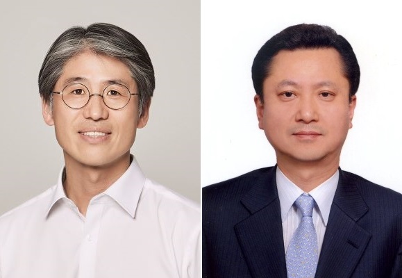 ▲김재천 AK플라자 대표(왼쪽)와 송병호 애경개발 대표