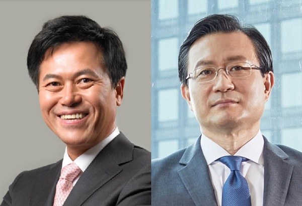 박정호 SK텔레콤 부회장(왼쪽), 유정준 SK E&S 부회장