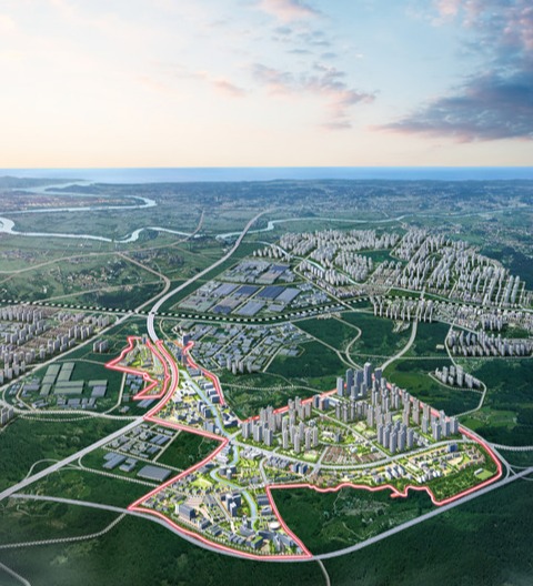 평택 브레인시티 광역 조감도