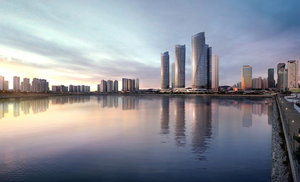 ▲인천 송도 '더샵 송도아크베이' 투시도