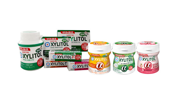 ▲롯데자일리톨껌 모음