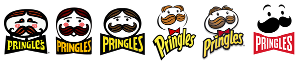 ▲프링글스 미스터 P 스타일 변천사