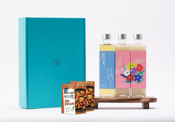 ▲우리술한잔의 '4월의 청명주 박스'