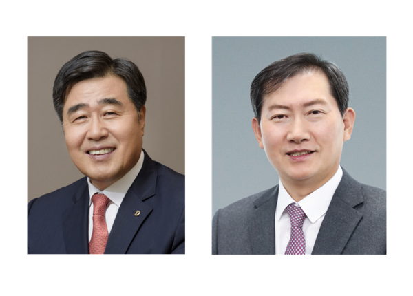 ▲대우건설 김형 사업대표(왼쪽), 대우건설 정항기 관리대표