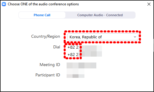 ▲회의를 열 때 한국 지역인지, 다이얼이 한국 번호로 돼 있는지 확인해야 피해를 막을 수 있다.