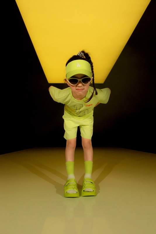 ▲MLB키즈 메가로고 반팔세트 이미지.