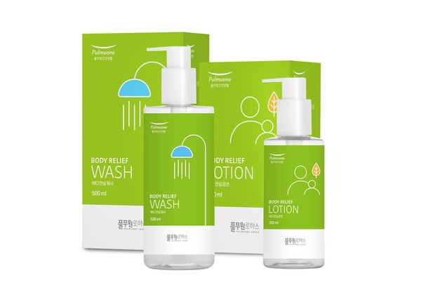 ▲바디 안심 워시(왼쪽)와 바디 안심 로션