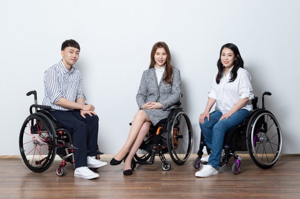 ▲브랜드 하티스트의 2021년 SS시즌 장애인 앰배서더.