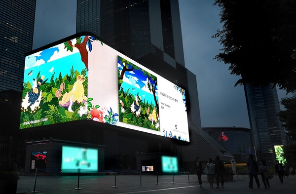 ▲로얄살루트 스트리트 전시회(옥외광고)