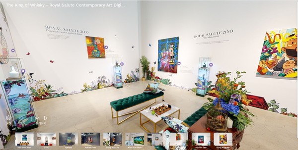 ▲로얄살루트 VR 전시회