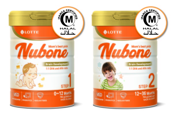 ▲롯데푸드 파스퇴르의 수출 분유 브랜드 '뉴본'