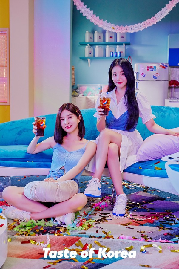 ▲펩시 광고모델로 활동한 브레이브걸스