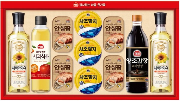 ▲뚜껑 없는 안심팜 구성 선물세트(안심특선 V62호)