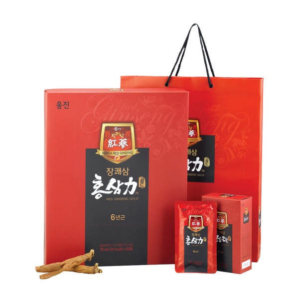 ▲웅진식품 장쾌삼 홍삼력 골드