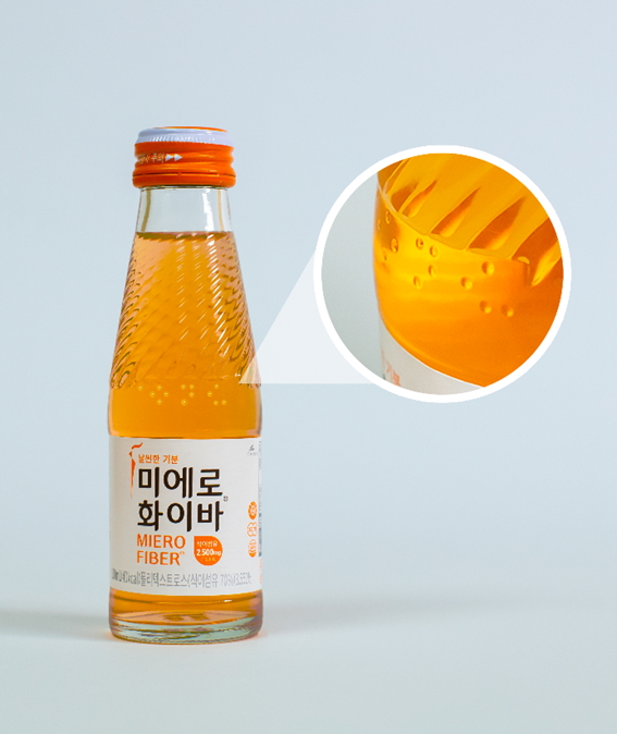 ▲제품명 점자 표기된 미에로화이바