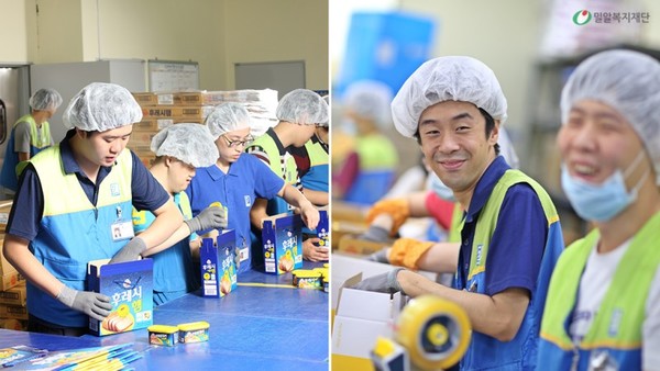 ▲굿윌스토어 밀알송파점 직원들이 근무하는 모습(사진출처: 밀알복지재단 공식 블로그)