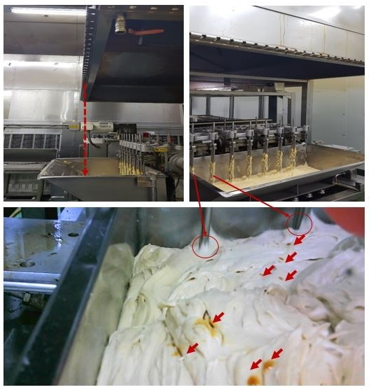 ▲유증기 낙하 관련 조작 의심 정황 사진(자료: 비알코리아)