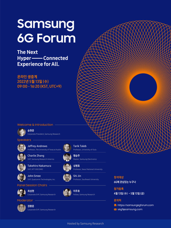 ▲'삼성 6G 포럼' 포스터