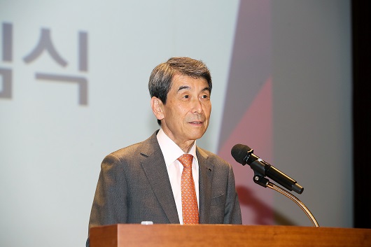 ▲ 9일 이임식에 참석한 이동걸 산업은행 회장