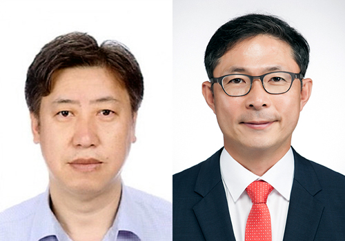 ▲ SK바이오사이언스 김훈 CTO와 안재용 대표이사 사장