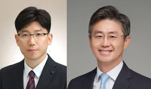 ▲용석우 DX부문 영상디스플레이사업부장 사장(왼쪽), 김원경 삼성전자 글로벌 퍼블릭 어페어 실장 사장 