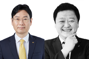 ▲KB국민카드 이창권 대표(왼쪽), KB캐피탈 빈중일 신임 대표. 