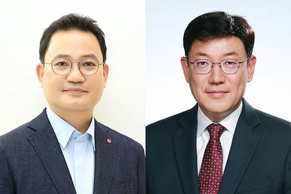 ▲ (왼쪽부터) 강내규 LG생활건강 전무, 노도엽 전무