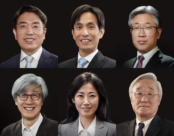 ▲​(왼쪽 윗줄부터)정종경 서울대 교수·신석우 UC버클리 교수·김동해 사단법인 비전케어 이사장·구본창 사진작가·글로리아 최 MIT 교수· 김승우 KAIST 명예교수 등 수상자 6명. 사진=삼성문화재단​