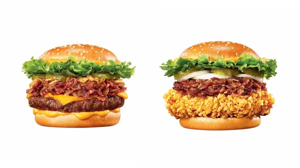 ▲에드워드 리 셰프와 협업한 햄버거 2종