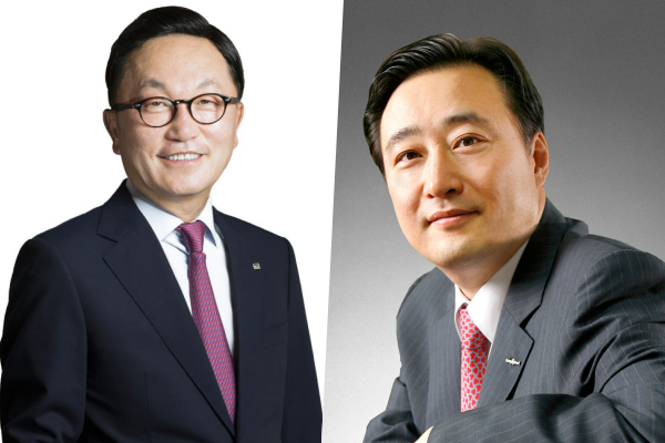 ▲미래에셋그룹 박현주 회장(왼쪽), 한국투자금융그룹 김남구 회장(오른쪽).