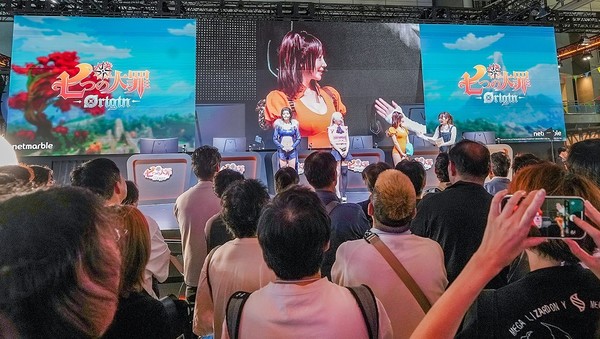 ▲TGS 2025에서 넷마블이 일곱개의 대죄: 오리진을 소개하고 있다