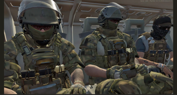 ▲퀵 매치 초반 대원들이 장갑차에 타고 있는 모습. 극 사실적 비주얼이 게임에 대한 몰입도를 높여준다