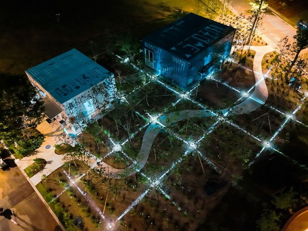 ▲보라매 공원 디지털 치유정원 야경