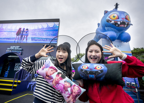▲에버랜드 케이팝 데몬 헌터스 테마존 현장