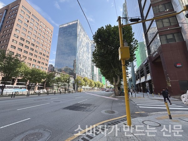 ▲강남역에서 아크로 드 서초까지 이동하는 도보 풍경