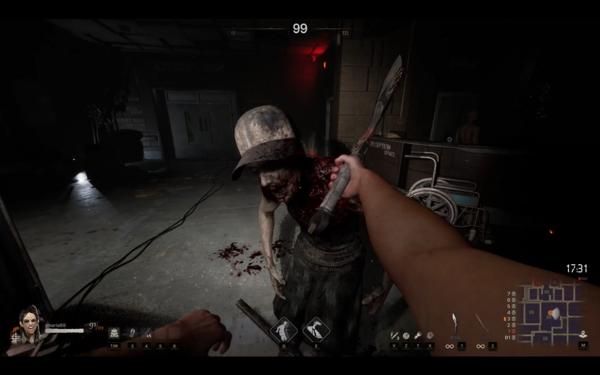 ▲1인칭 시점의 인게임 전투화면